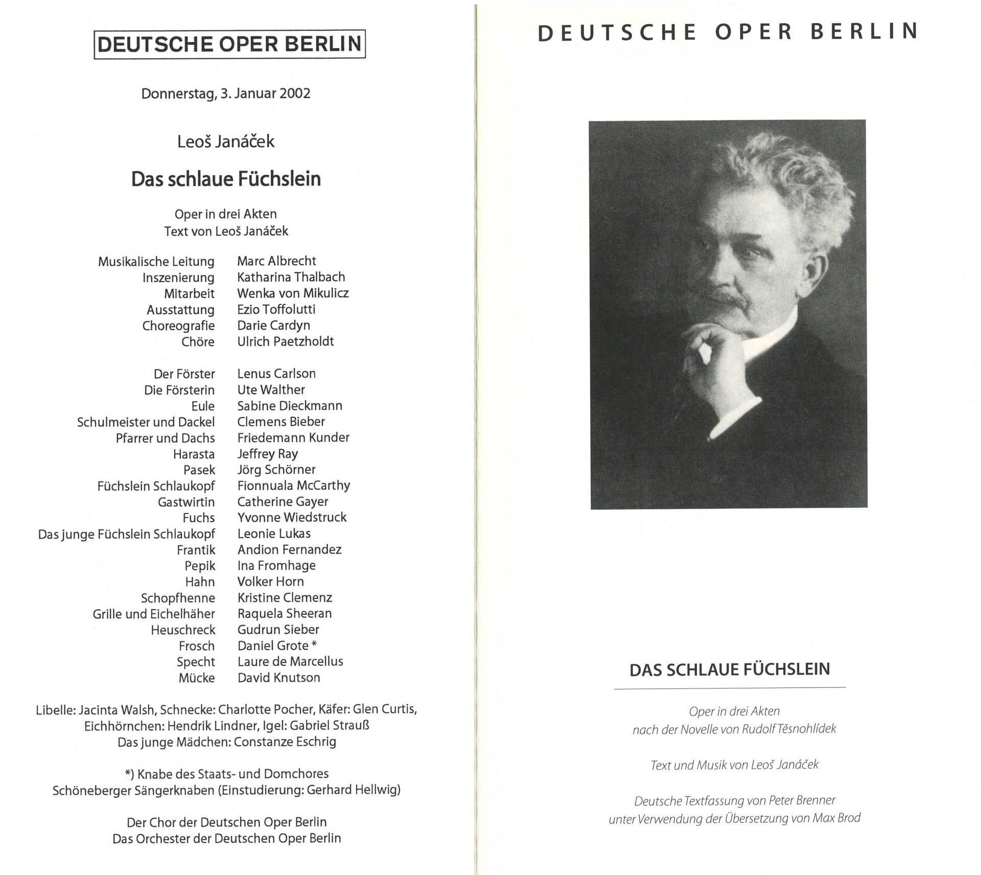 「ベルリン・ドイツ・オペラ」のプログラム