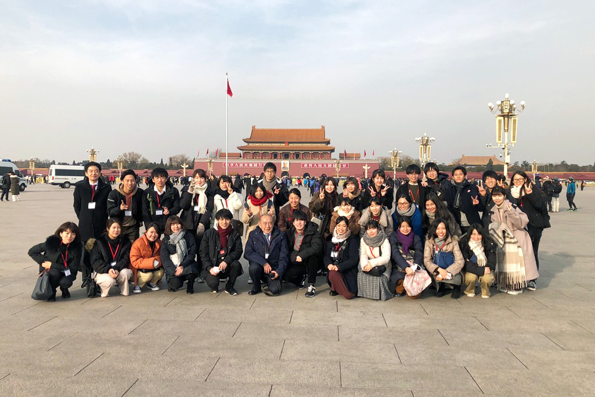 本学学生が日中友好大学生訪中団として中国訪問
