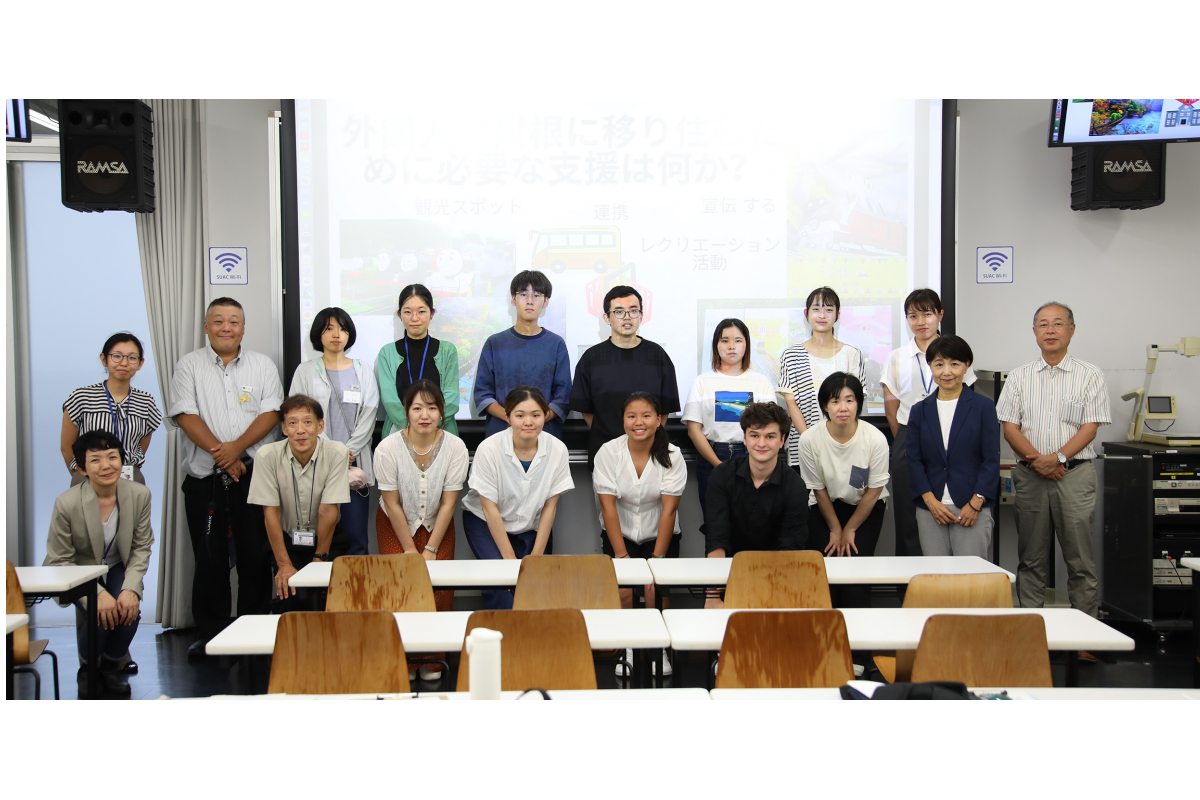 国際交流と多文化共生についてフランスからの学生、川根本町関係者との意見交換を行いました（国際交流・多文化共生ワークショップ）