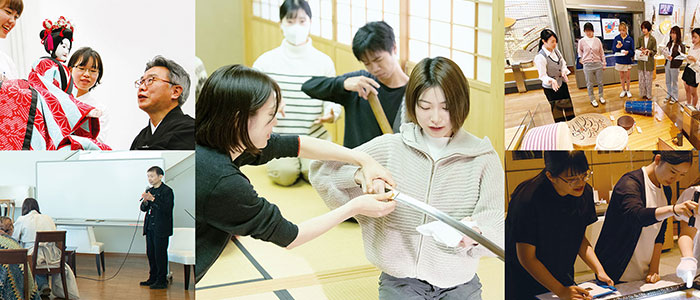 芸術文化学科の教員、学生、活動の様子