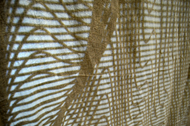 布地に投影されたデザイン