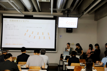 学生のプレゼンの様子の画像