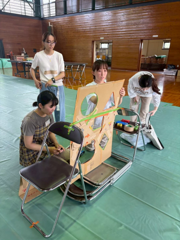 子ども企画の準備をする「引佐耕作隊」のメンバー
