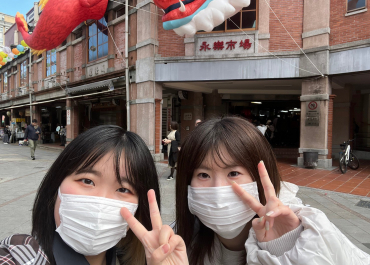 台湾の語学研修に参加した学生