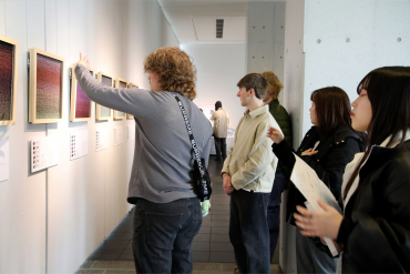 学生たちの交流の様子