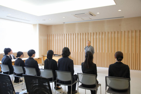学長より励ましの言葉
