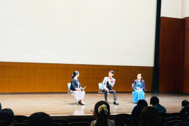 宇都宮直高さん、池松日佳瑠さん、永井教授の鼎談の画像