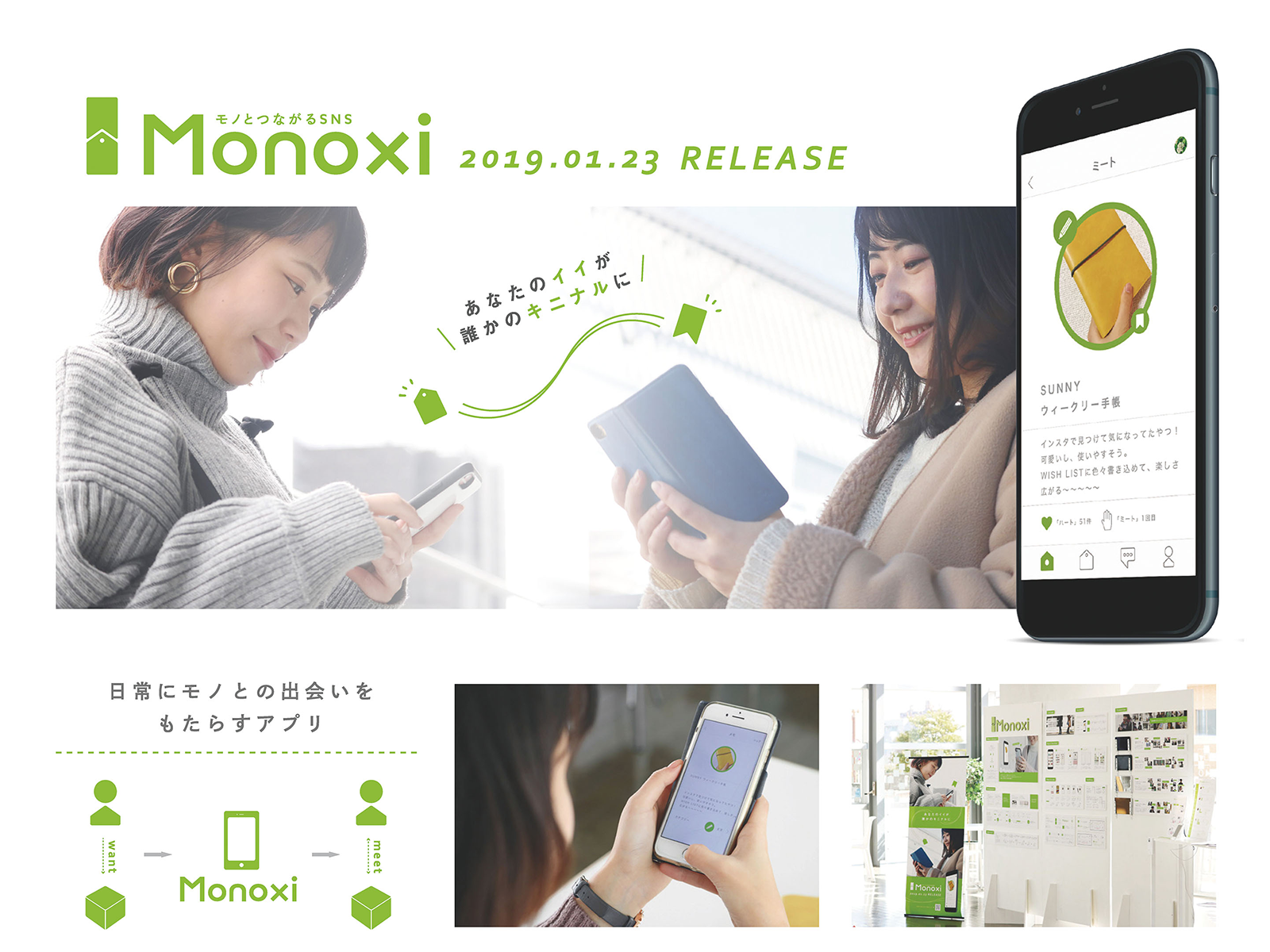モノとつながるSNS　《Monoxi》